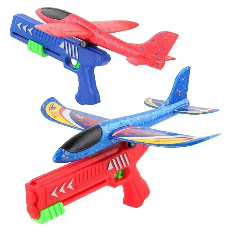 Catapult Launcher Toy - Çocuklar 24/34cm köpük uçak oyuncak tabanca