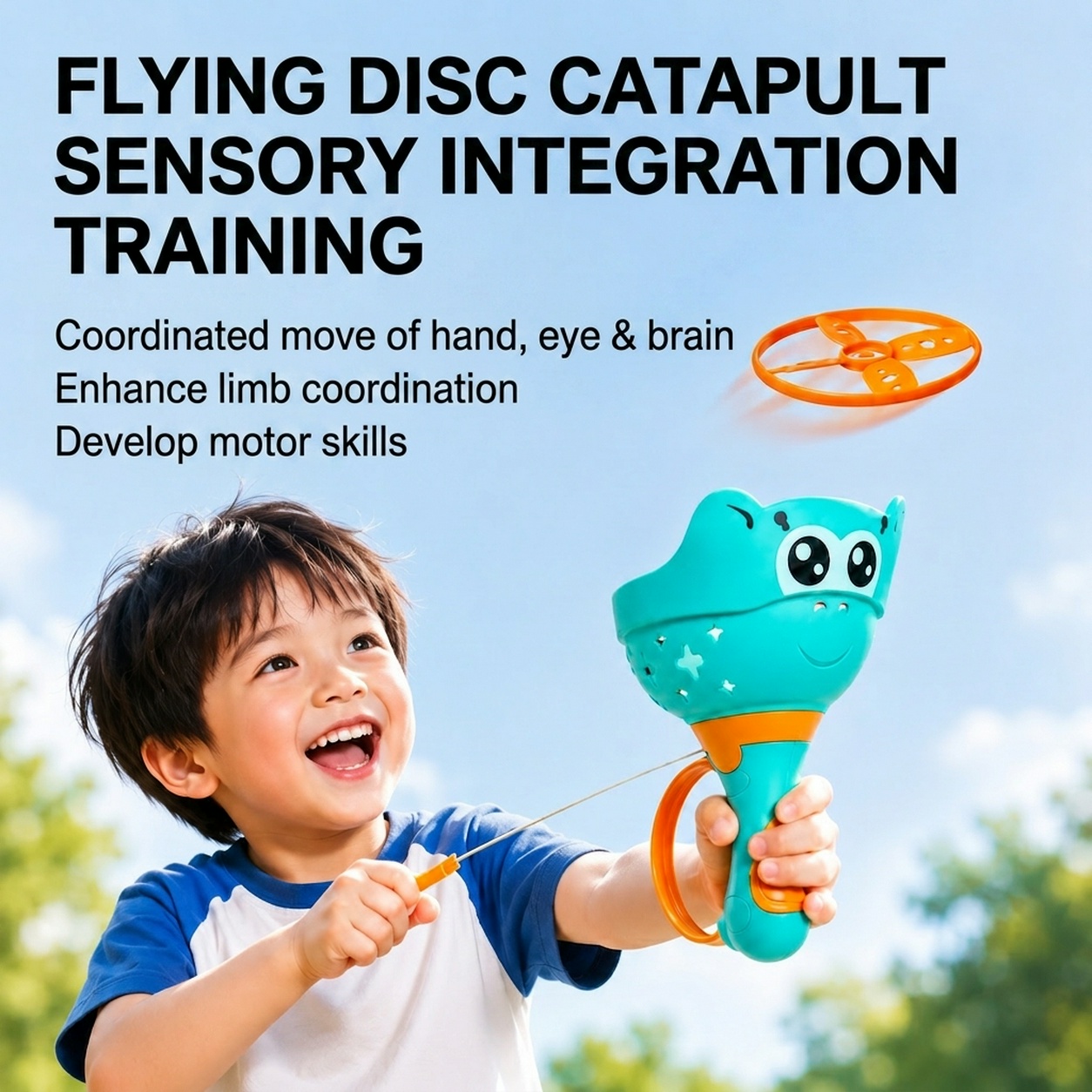 Catapult Launcher Toy - Mquduo Uçan Disk Mancınık Fırlatıcı Oyuncak