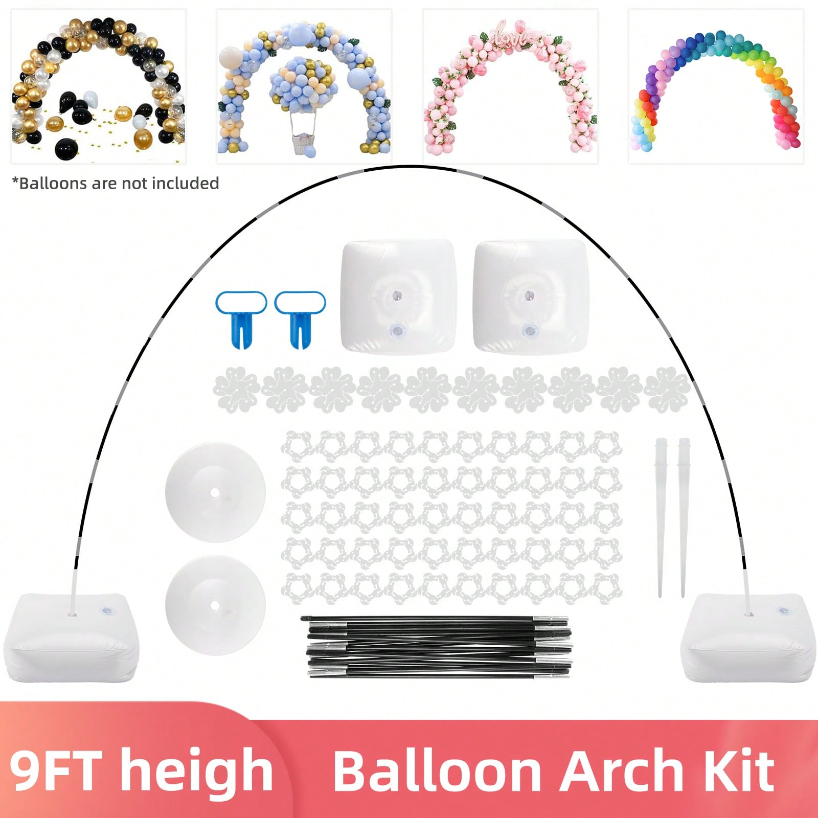 Water Balloon Set - 1 Takım Balon Kemeri Standı Kiti,