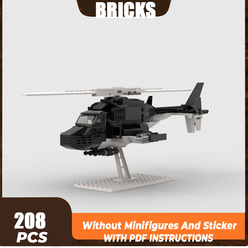 Kids Toys Helicopter - Askeri Serisi YcMoc Yapı Taşları Özel