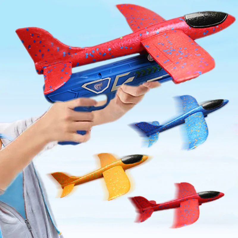 Catapult Launcher Toy - Köpük Uçak Fırlatıcı EPP Balonlu Uçaklar