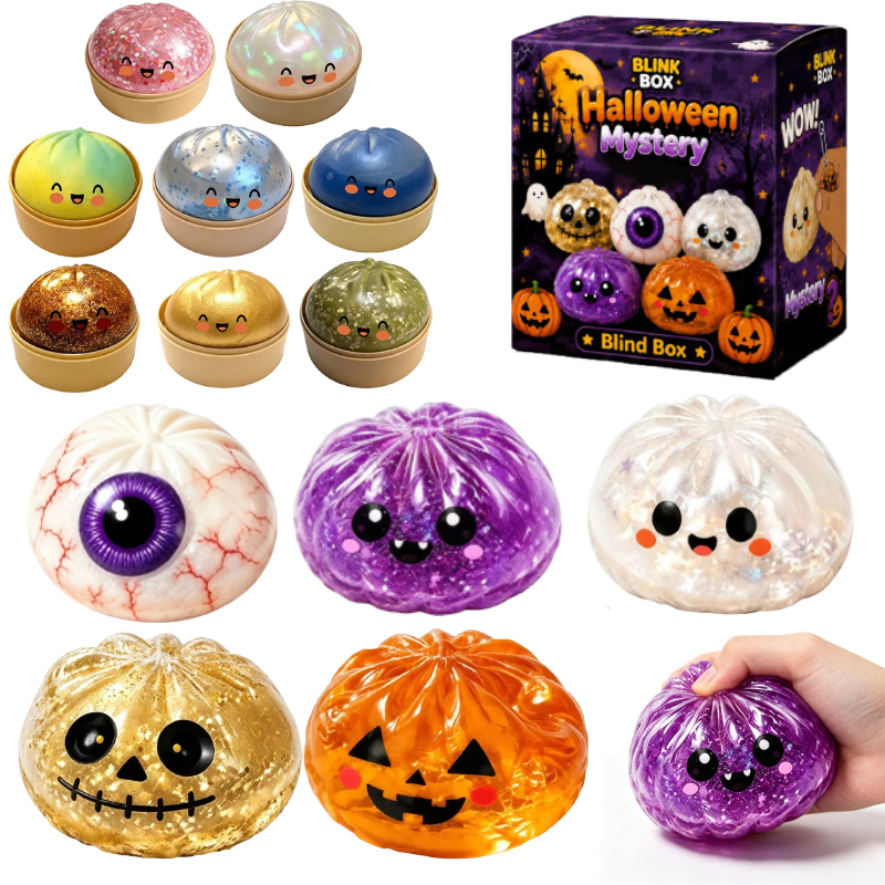 Kids Toys Dumplings - Cadılar Bayramı Pektin Hamurlu Oyuncaklar Sevimli