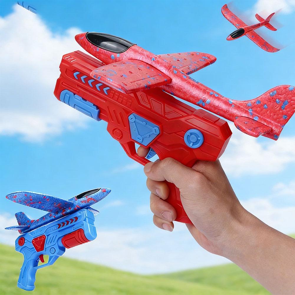 Catapult Launcher Toy - Işıldayan Köpük Uçak 10M Fırlatıcı, Katapultlu