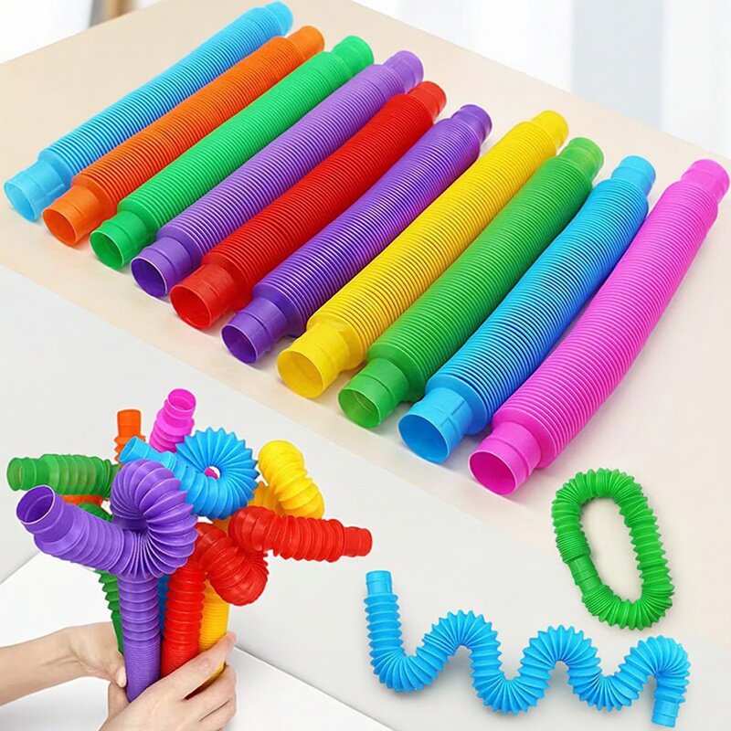 Kids Toys Play Youtube - Renkli Pop Tüpler Esnek Teleskopik Oluklu