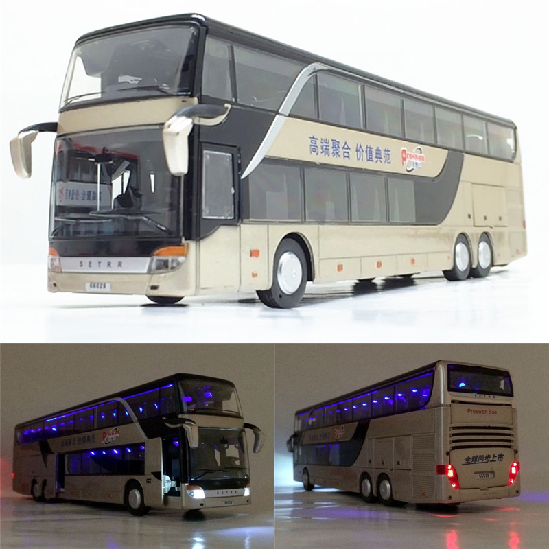 Kids Toys Quality - 1:32 Yüksek Kaliteli Alaşım Çift Katlı