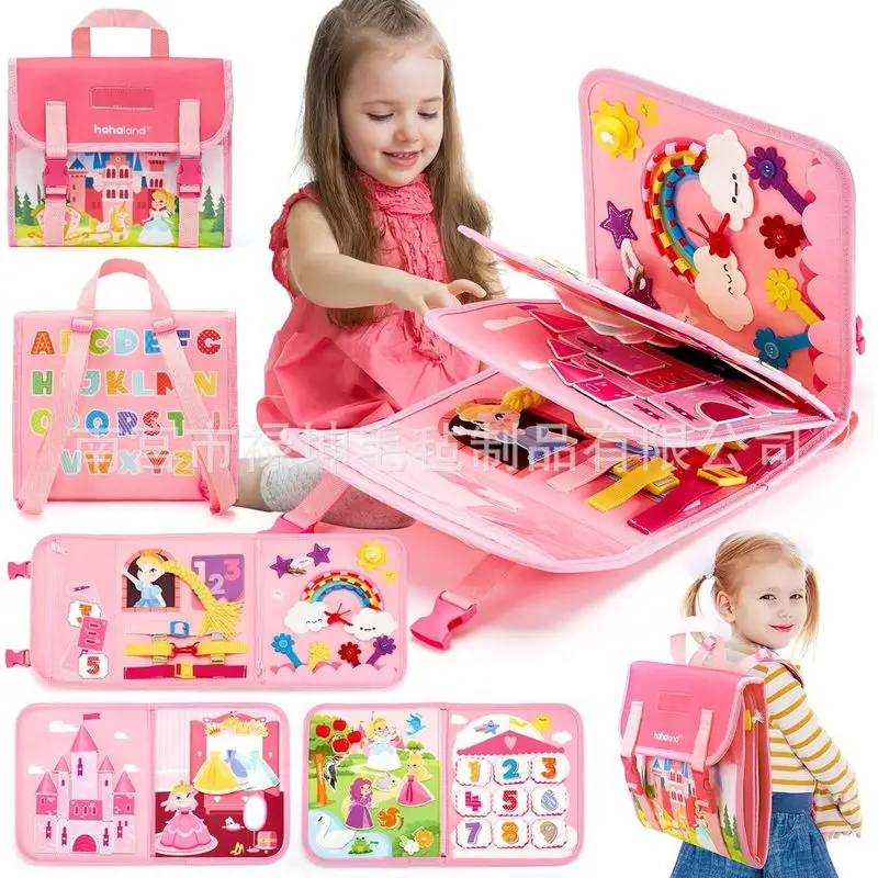 Kids Toys Learning - Prenses Montessori Keçe Aktivite Panosu Bebek