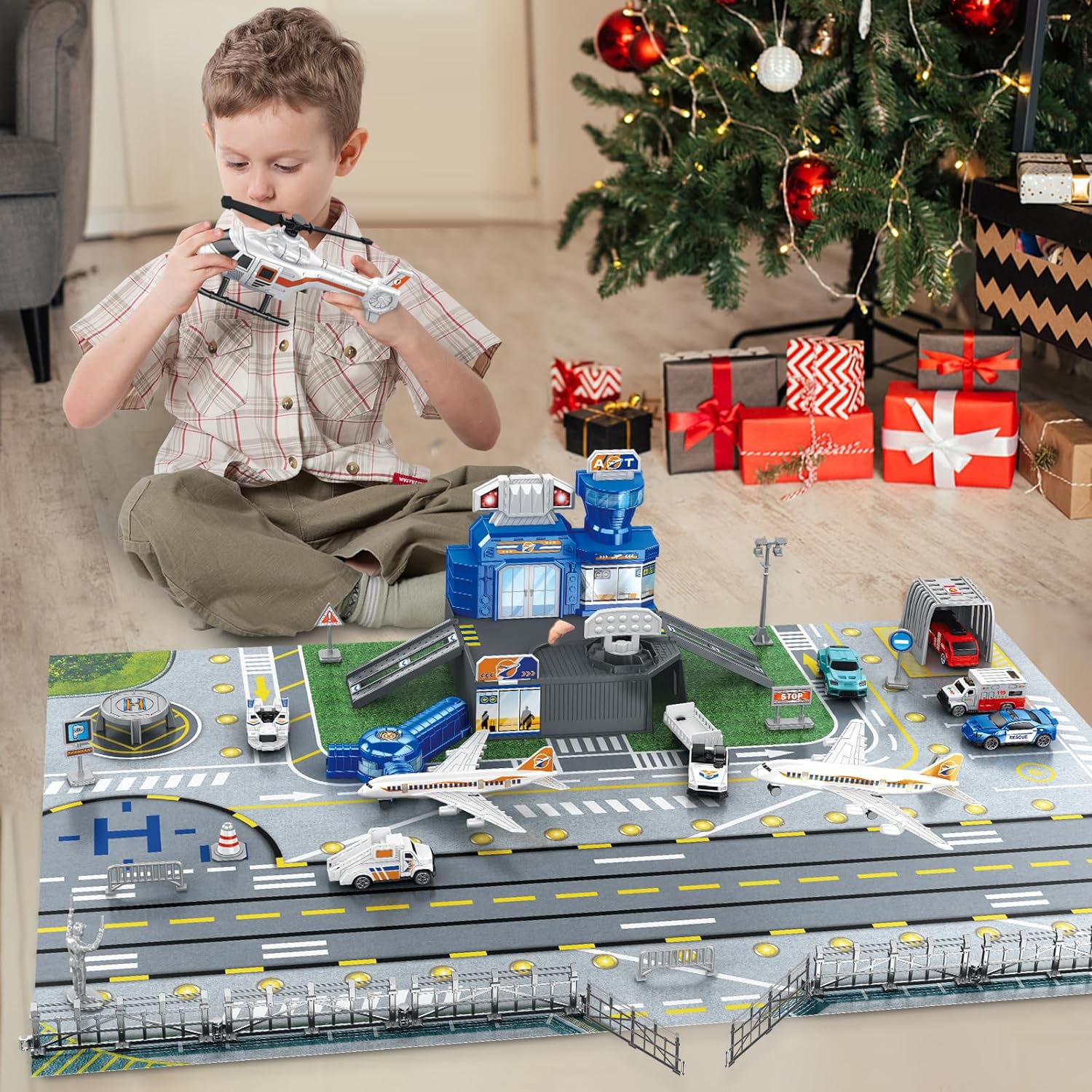 Çocuklar için Havaalanı Sahne  - Kids Toys Helicopter incelemesi ve fiyatı