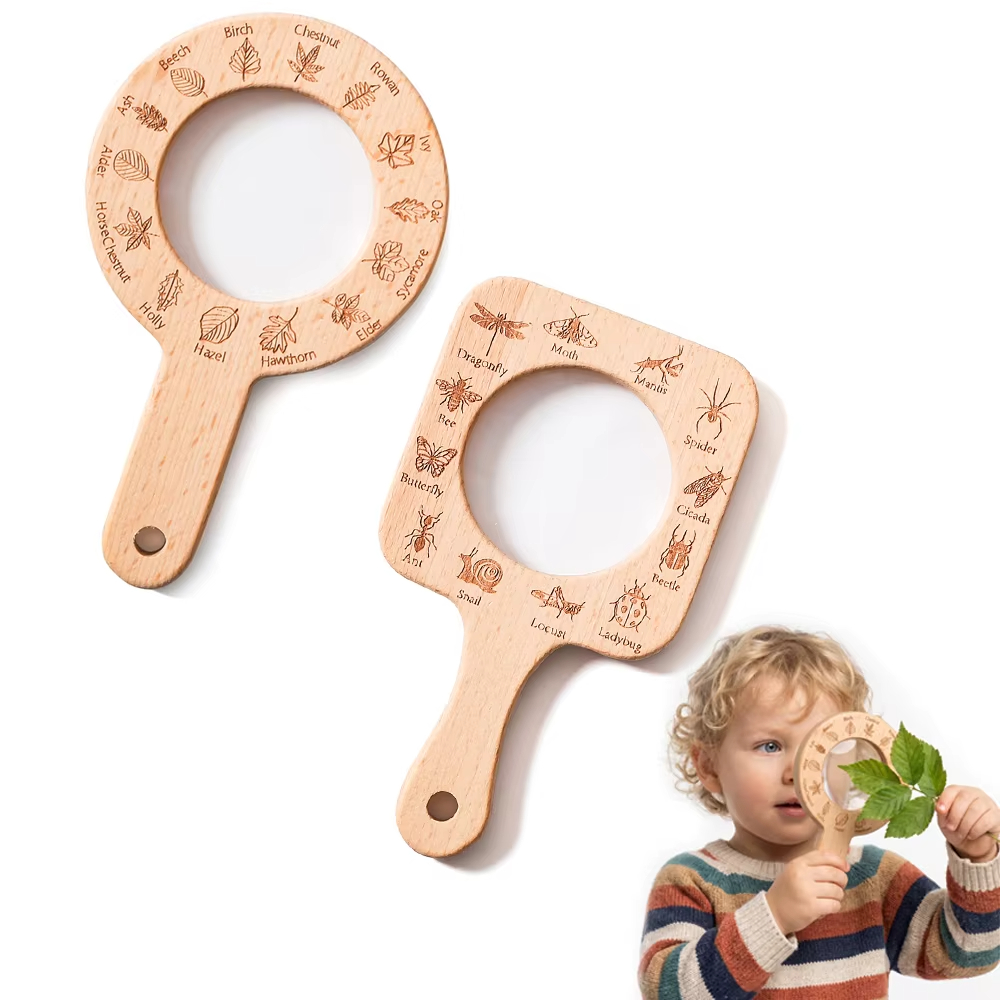 Çocuklar için Ahşap Büyüteç, D - Kids Toys Learning incelemesi ve fiyatı