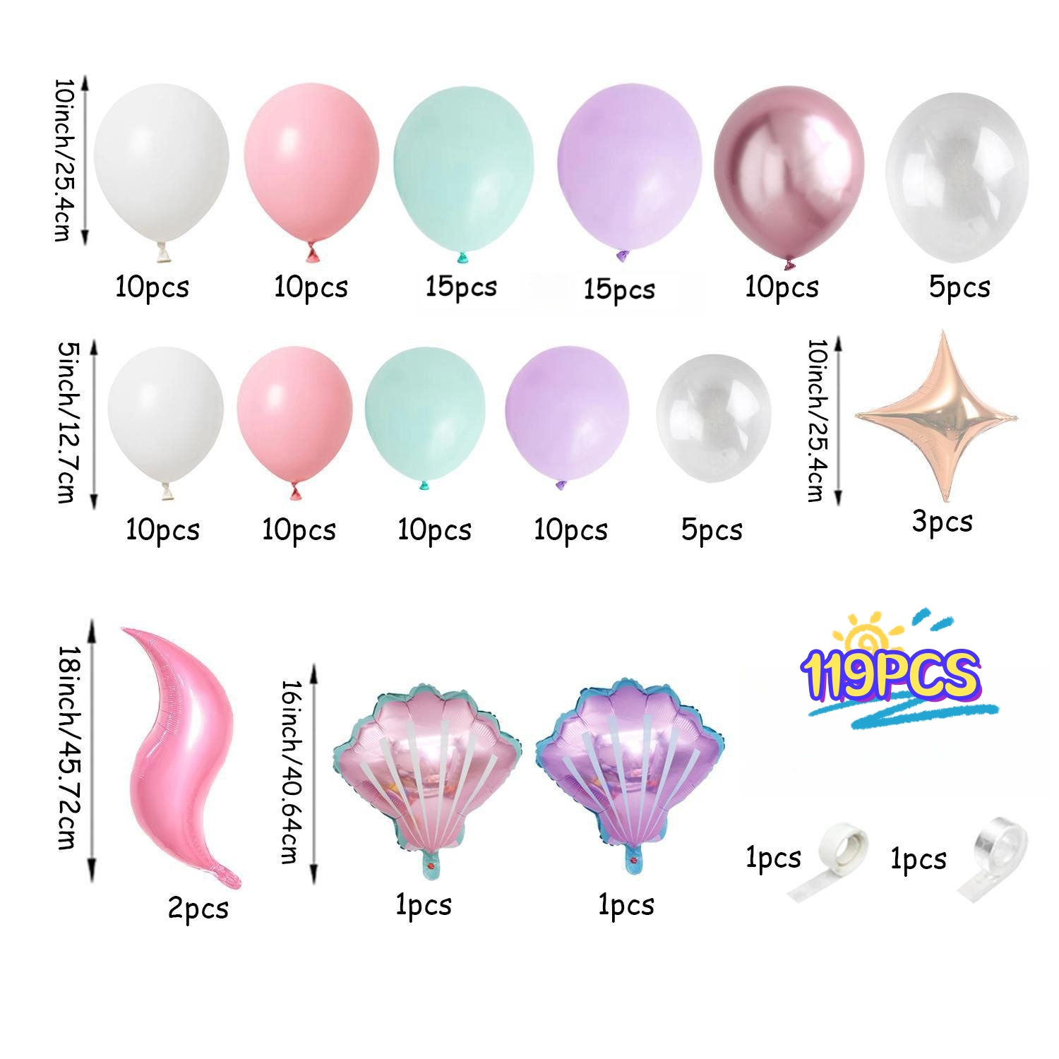 119 Parçalı Okyanus Deniz Kızı - Water Balloon Set incelemesi ve fiyatı
