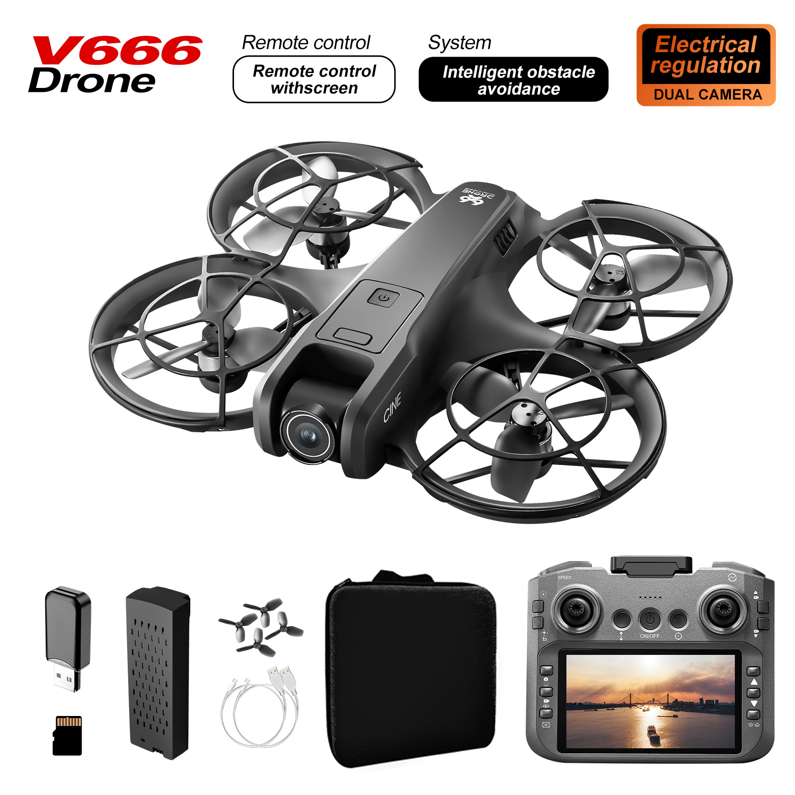 Yeni V666 Mini Drone 4K Profes - Kids Toys Videos incelemesi ve fiyatı