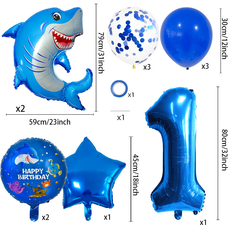 14 adet köpekbalığı temalı num - Water Balloon Set incelemesi ve fiyatı